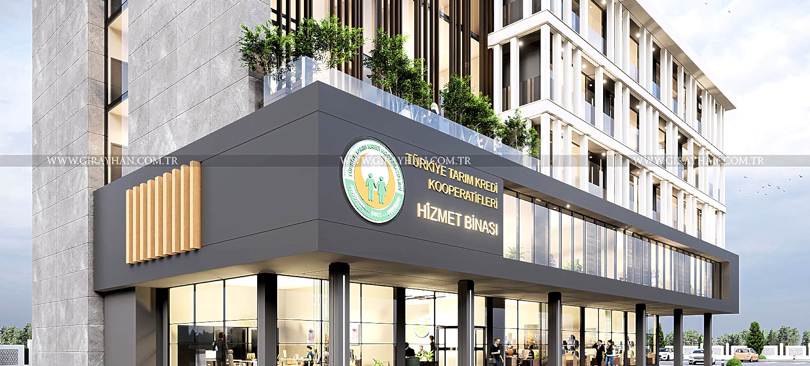 Türkiye Tarım Kredi Kooperatifleri Konya Bölge Birliği Müdürlüğü Hizmet Binası Öneri Projesi  Girayhan Mimarlık